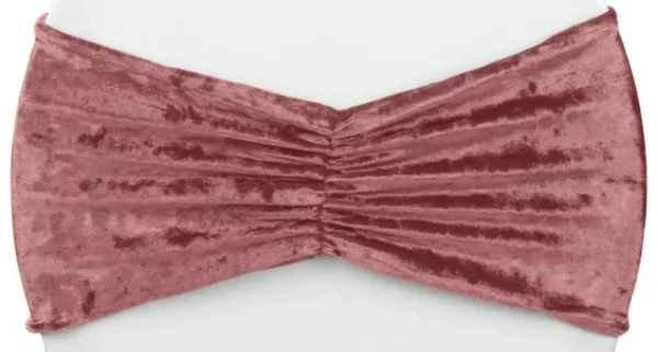 DUSTY ROSE VELVET BOW