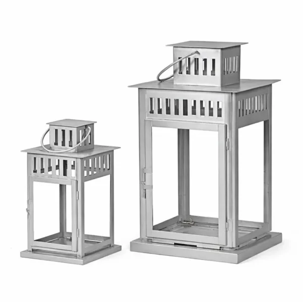 STAINLESS STEEL MEDIUM PISSARO LANTERN