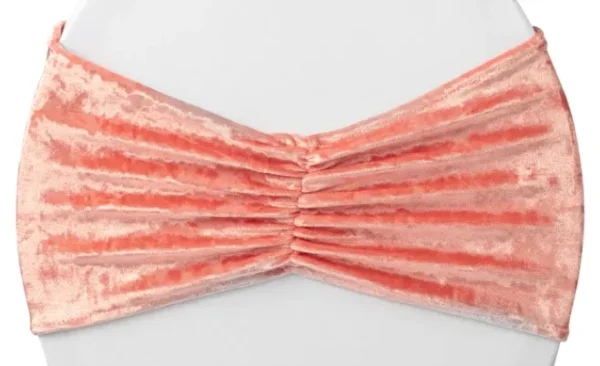 CORAL VELVET BOW