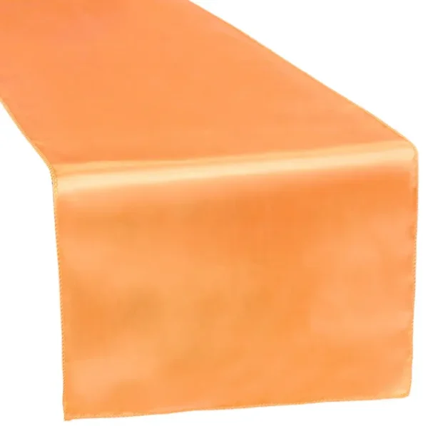 ORANGE SATIN TABLE RUNNER