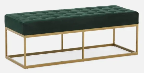 BLACK RECTANGULAR OTTOMAN