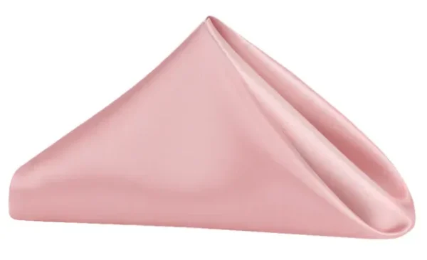 SERVIETTE DE TABLE EN SATIN DUSTY ROSE