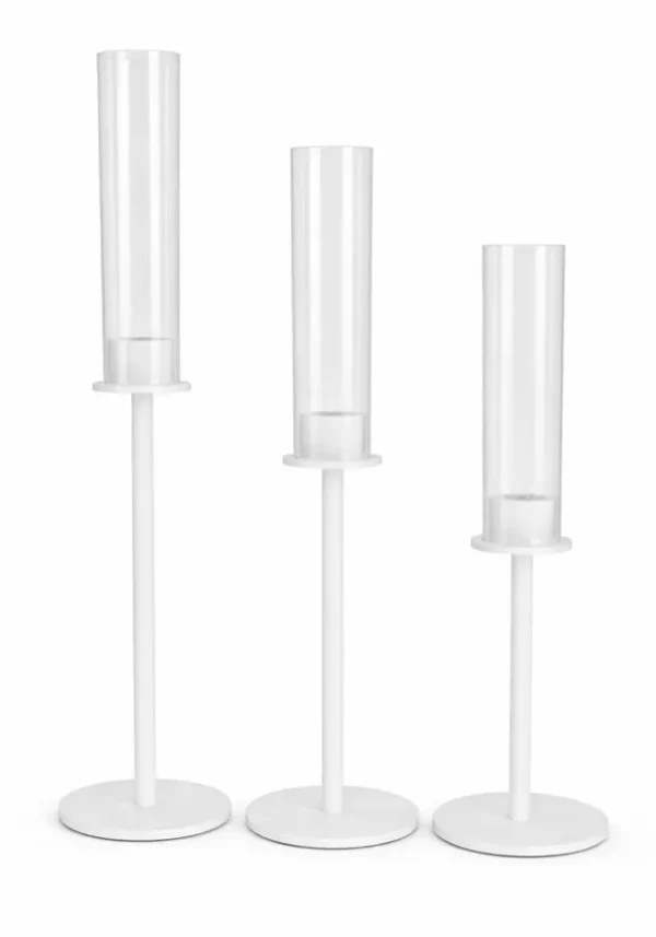 JACKIE TRIO WHITE CANDLE HOLDER