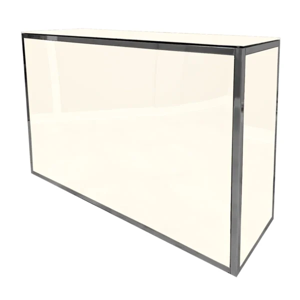 WHITE ACRYLIC BAR 6'