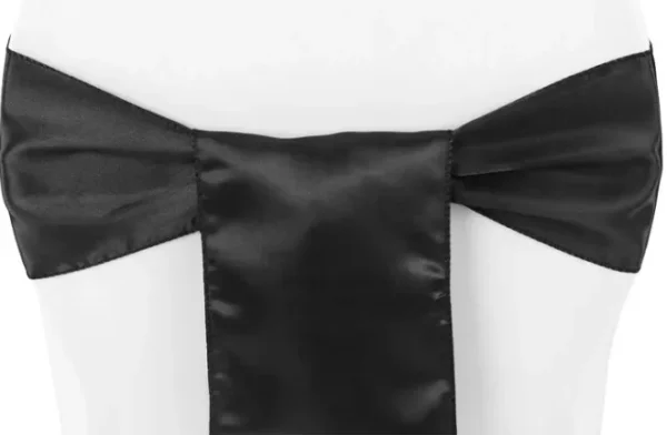 BOUCLE EN SATIN NOIR