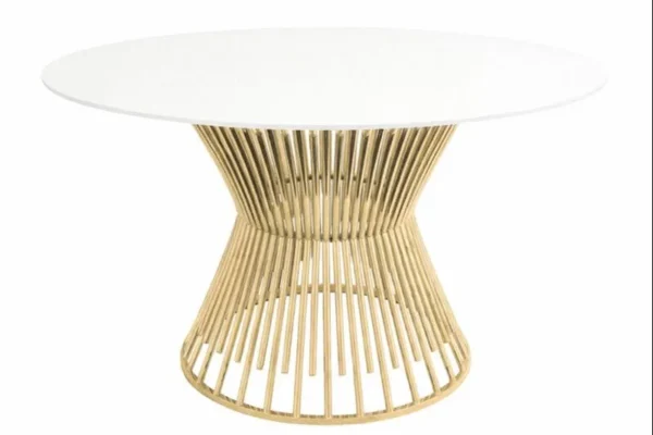 GOLD-WHITE TIERRA ROUND TABLE