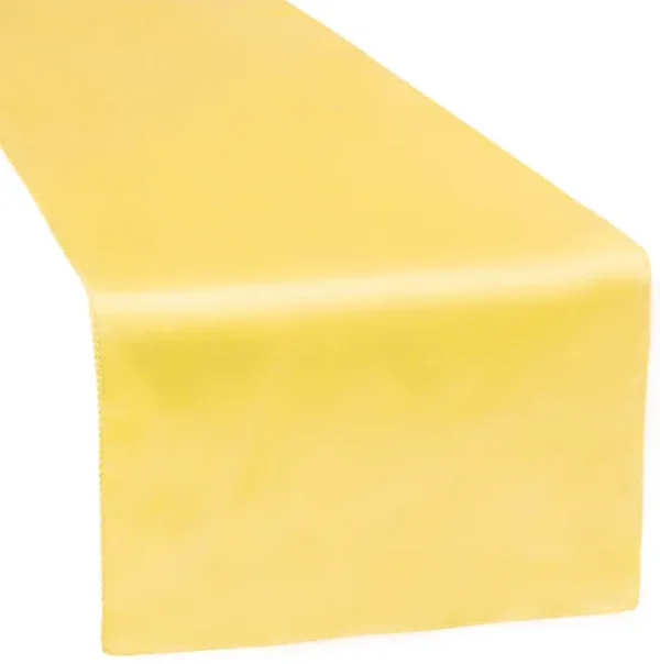 CANARY YELLOW SATIN TABLE RUNNER