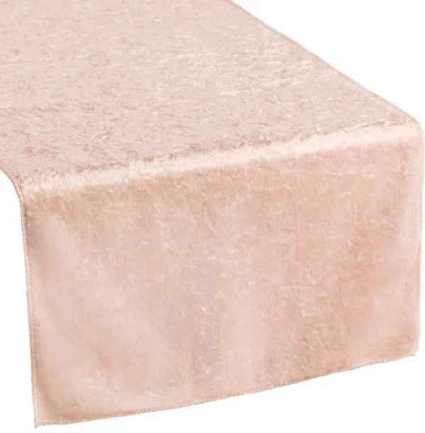 BLUSH VELVET TABLE RUNNER