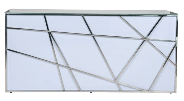 SILVER GEOMETRIC BAR 8'