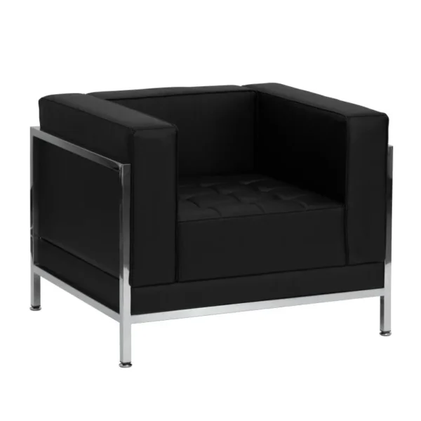 HERCULES 1-SEATER BLACK ARMCHAIR