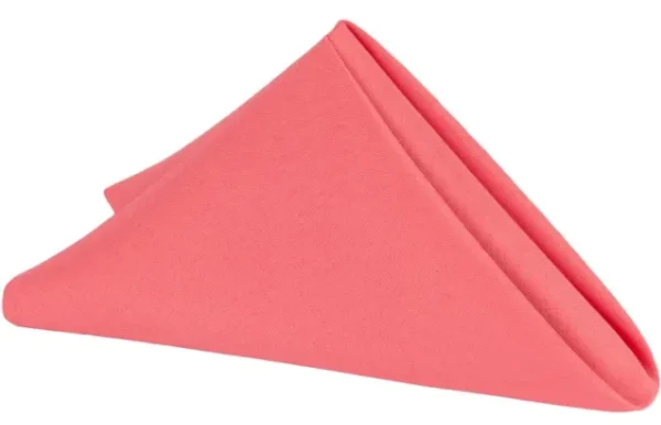 SERVIETTE DE TABLE EN POLYESTER CORAIL