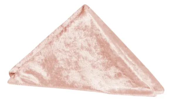 SERVIETTE DE TABLE EN VELOURS BLUSH