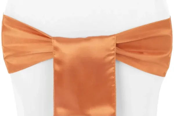 BOUCLE EN SATIN ORANGE BRULÉ