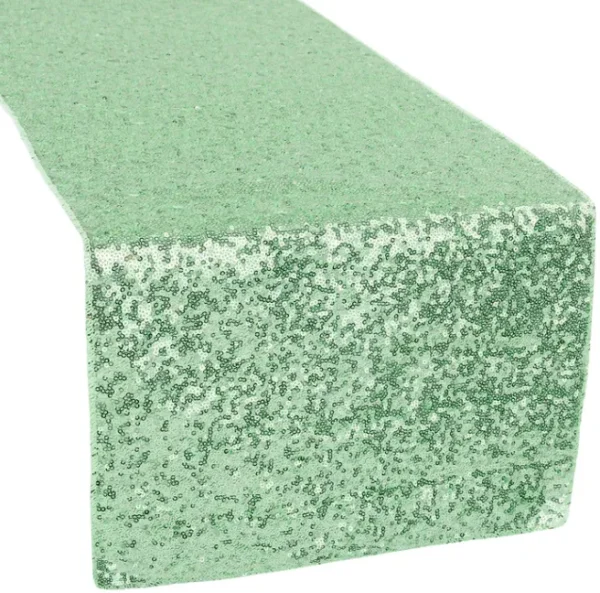 MINT GREEN SEQUIN TABLE RUNNER