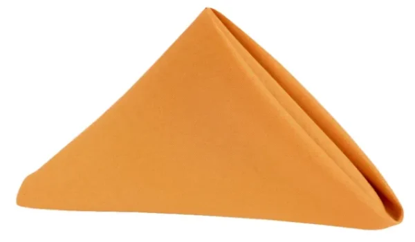 SERVIETTE DE TABLE EN POLYESTER ORANGE BRULÉ
