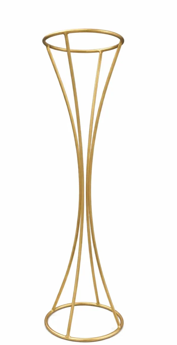GOLD HOURGLASS STAND 36"