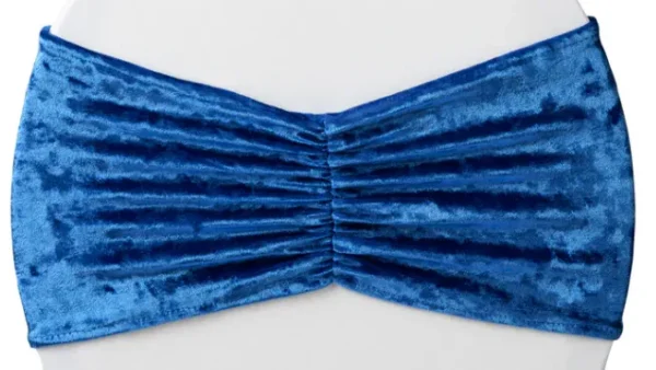 ROYAL BLUE VELVET BOW