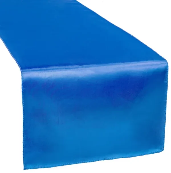 ROYAL BLUE SATIN TABLE RUNNER