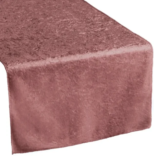 DARK DUSTY PINK VELVET TABLE RUNNER