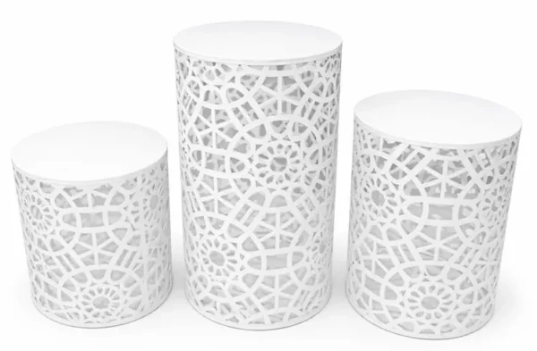 LEA WHITE ROUND COLUMN 20"