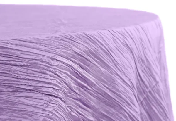 VICTORIAN LILAC ROUND TAFFETA TABLECLOTH 120"