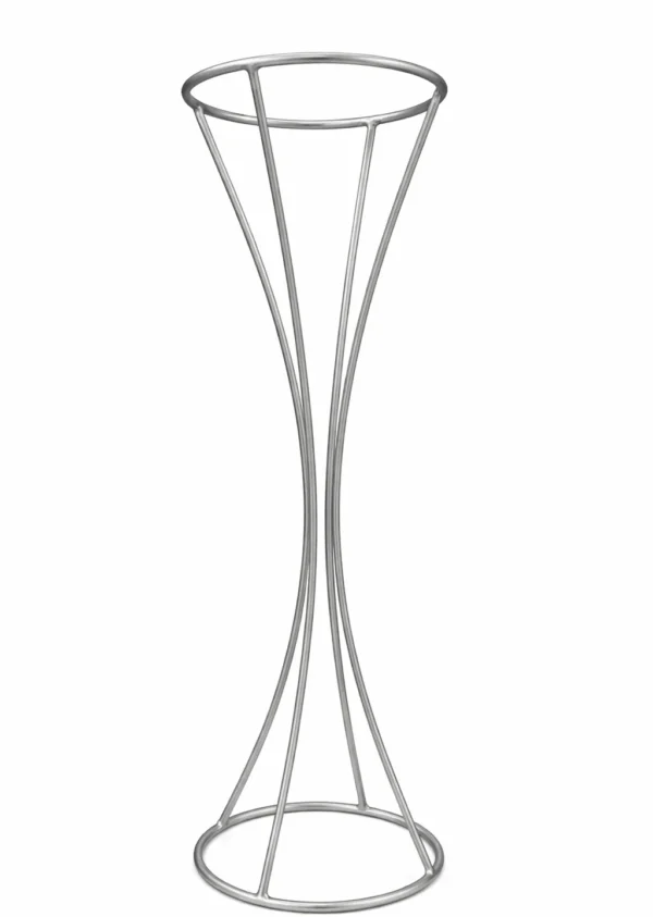 SILVER HOURGLASS STAND 36"