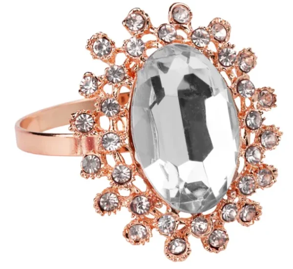 ROSE GOLD DIAMOND NAPKIN RING