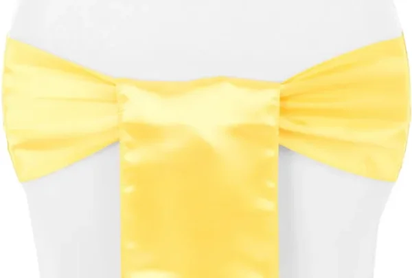 BOUCLE EN SATIN JAUNE CANARI