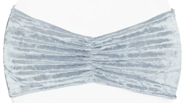DUSTY BLUE VELVET BOW
