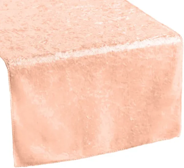 PEACH VELVET TABLE RUNNER
