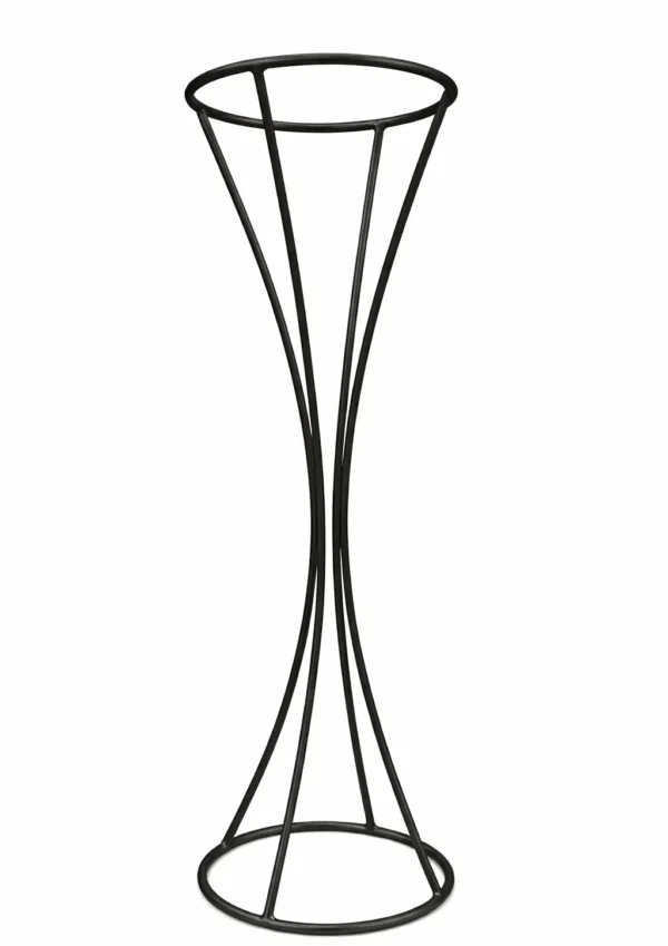 BLACK HOURGLASS STAND 36"