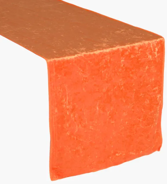 ORANGE VELVET TABLE RUNNER
