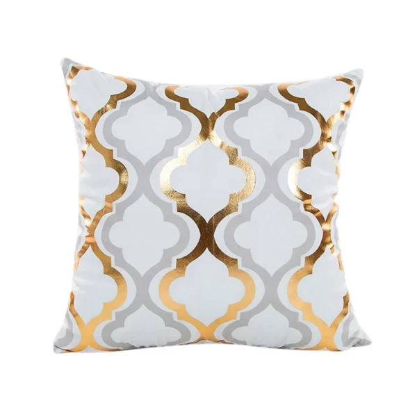COUSSIN QUATRE FEUILLE DORÉ