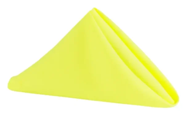 SERVIETTE DE TABLE EN POLYESTER JAUNE