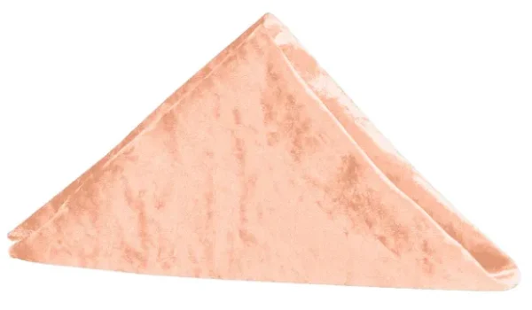 PEACH VELVET NAPKIN