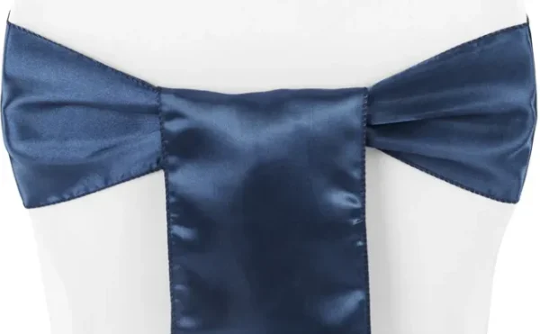 BOUCLE EN SATIN BLEU MARIN