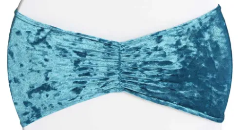 BOUCLE EN VELOURS TEAL FONCÉ