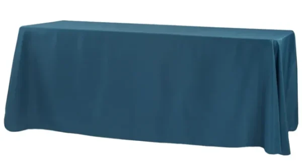 NAVY BLUE RECTANGULAR POLYESTER TABLECLOTH 90" X 156"