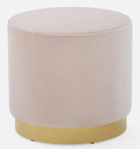 BLUSH ROUND POUF