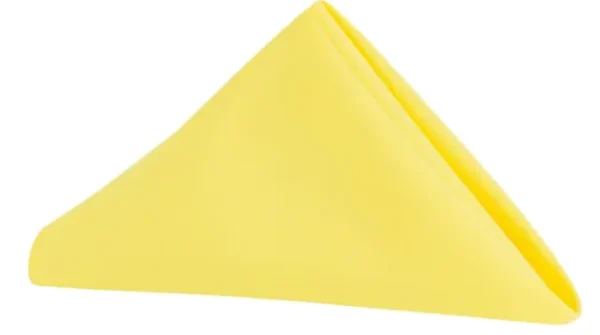 SERVIETTE DE TABLE EN POLYESTER JAUNE CANARI