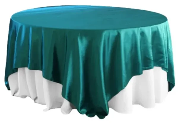 DARK TURQUOISE SATIN OVERLAY