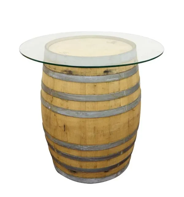 RUSTIC BARREL COCKTAIL TABLE