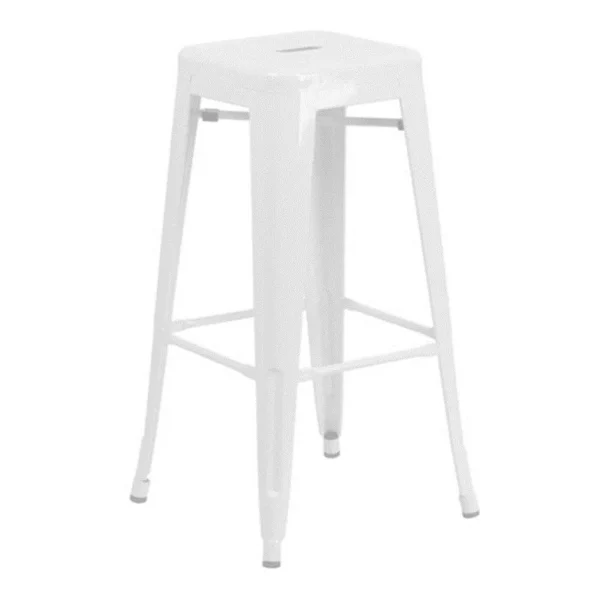 WHITE TOLIX STOOL