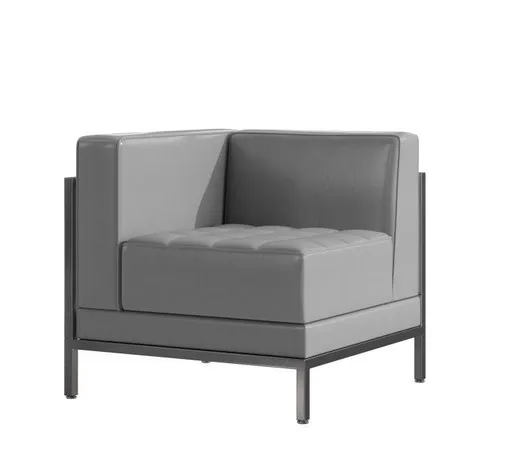 ZACK LEFT GREY ARMCHAIR