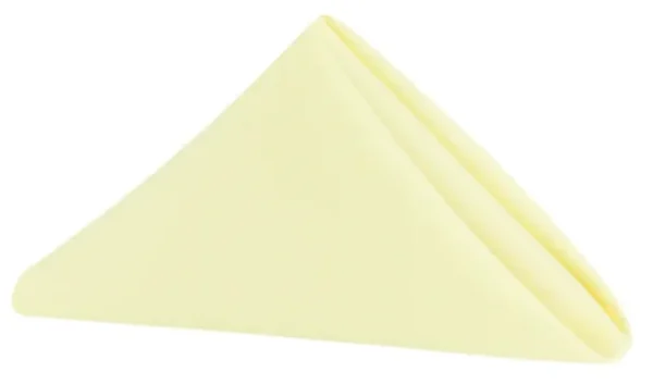 SERVIETTE DE TABLE EN POLYESTER JAUNE PASTEL
