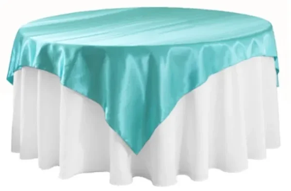 LIGHT TURQUOISE SATIN OVERLAY