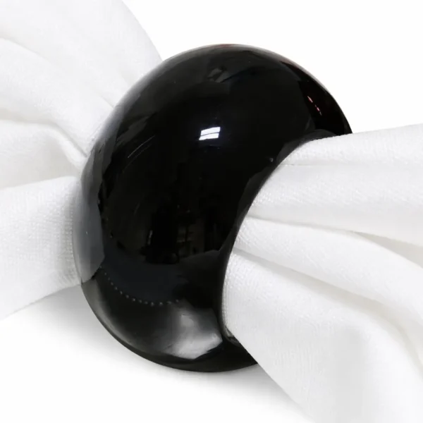 BLACK GALA NAPKIN RING