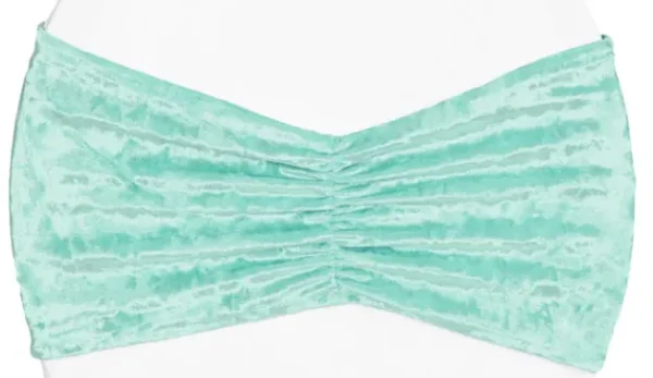 BOUCLE EN VELOURS TURQUOISE PALE