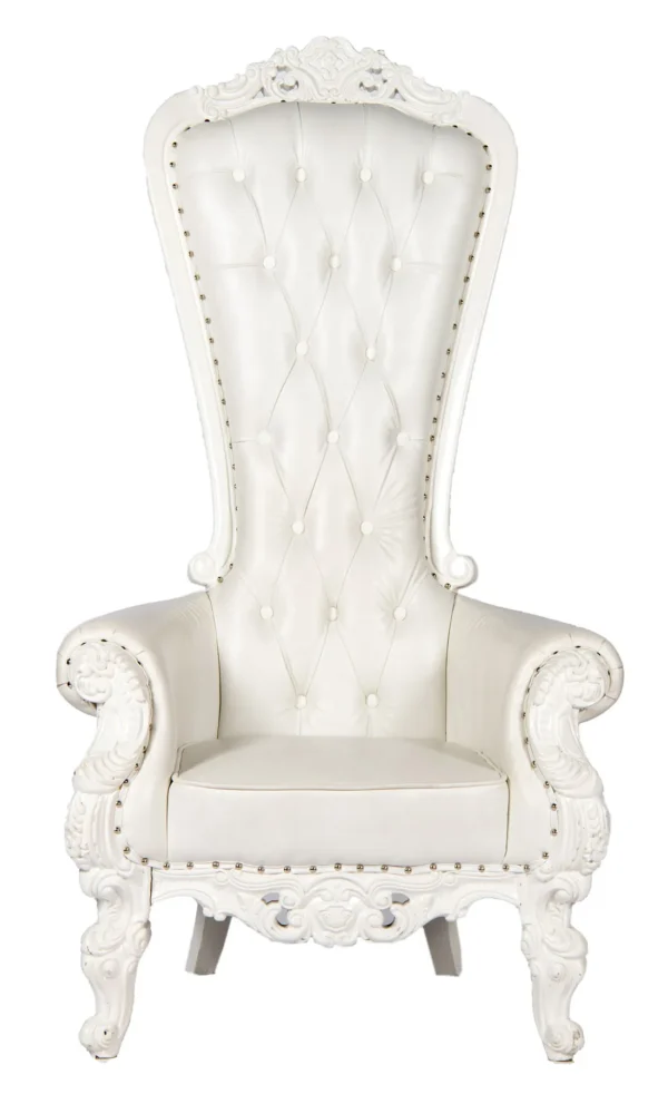 WHITE ELEGANCE THRONE CHAIR