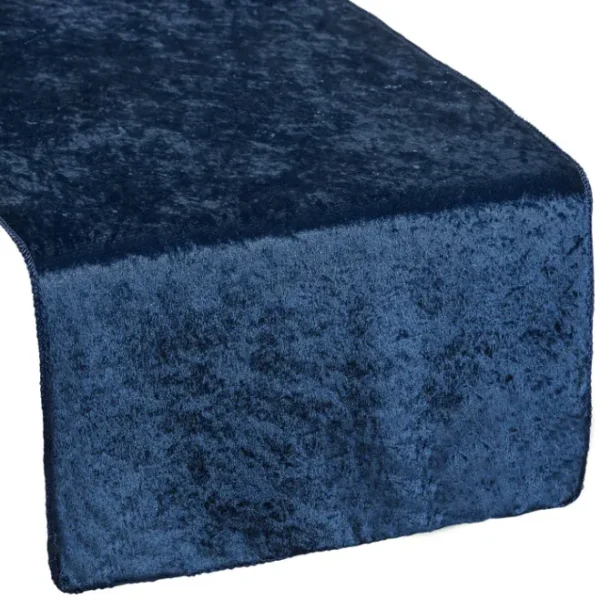 NAVY BLUE VELVET TABLE RUNNER